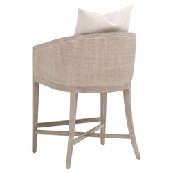 Mason Coastal Beach Cream Performance Grey Oak Counter Stool|