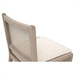 Elias Coastal Beach Cream Performance Woven Cane Counter Stool|