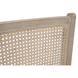 Elias Coastal Beach Cream Performance Woven Cane Counter Stool|