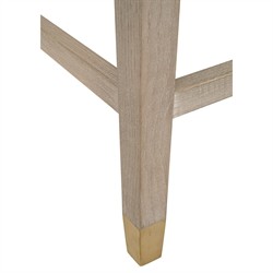 Inaya Modern Classic Grey Ash Wood Counter Stool|