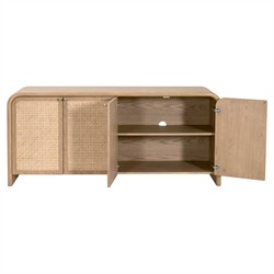 Jameel Coastal Beach Natural Oak Sideboard|