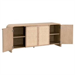 Jameel Coastal Beach Natural Oak Sideboard|