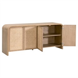 Jameel Coastal Beach Natural Oak Sideboard|