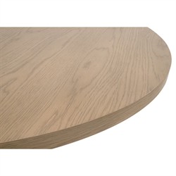 Jameel Coastal Beach Natural Oak Round Dining Table - 54''|