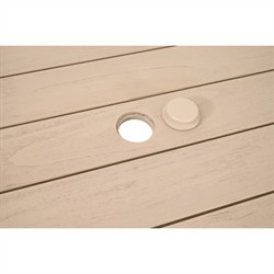 Samuel Coastal Beach Washed Teak Outdoor Rectangular Outdoor Dining Table -72"|