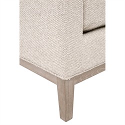 Kelly Modern Classic Cream Performance Natural Grey Oak Accent Stool|