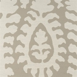 Rosetti Updated Traditional Beige Damask Indoor Outdoor Throw Pillow - 22x22|