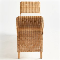 Cesare Coastal Beach Natural Woven Rattan Entryway Bench|