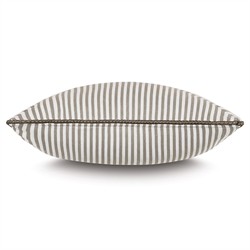 Alona Coastal Beach Beige Striped Performance Indoor Outdoor Throw Pillow - 20x20|