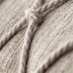 Jero Coastal Beach Beige Lattice Indoor Outdoor Throw Pillow - 20x20|