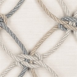 Keaton Coastal Beige Rope Indoor Outdoor Lumbar Pillow - 12x20|