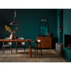 Delwyn Modern Classic Textured Metallic Oak Wood Cabinet|