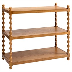 Thalen Updated Traditional Brown Wood Spindle Console Table|