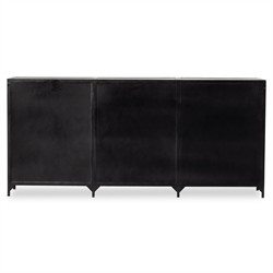 Stancil Modern Classic Black Iron Triple Dresser|