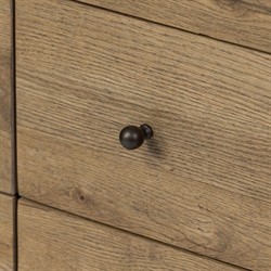 Diego Updated Traditional Honey Brown Oak Double Dresser|