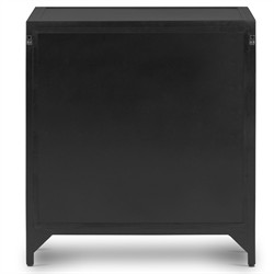 Stancil Modern Classic Black Iron Nightstand|