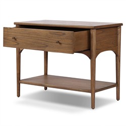 Lizzy Amber Sungkai Veneer Nightstand|