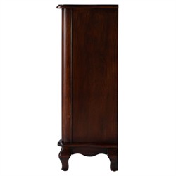 Greyson Updated Traditional Dark Brown Wood Media Cabinet - 36"|