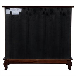 Greyson Updated Traditional Dark Brown Wood Media Cabinet - 36"|