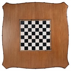 Eddie Updated Traditional Brown Wood Game Table|