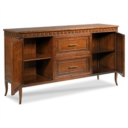 Bailey Updated Traditional Bordeaux Wood Buffet|