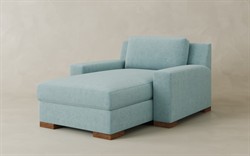 Henri Sterling Velvet Chaise|