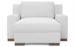 Henri Mocha Mist Performance Velvet Chaise|