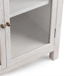 Beatrix Coastal Beach Cream Mango Wood Buffet|