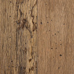 Oliver Rustic Lodge Brown Oak Round Coffee Table|