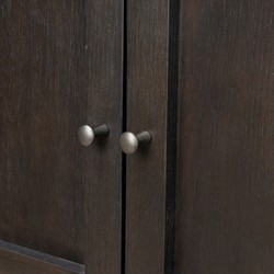Constance Rustic Lodge Smoked Black Oak Cabinet|