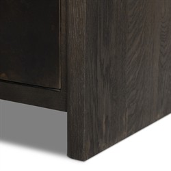 Marcella Modern Classic Distressed Iron Brown Oak Sideboard|