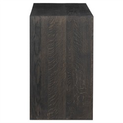 Marcella Modern Classic Distressed Iron Brown Oak Sideboard|