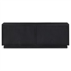 Asbury Rustic Lodge Black Oak Media Console - 72"|