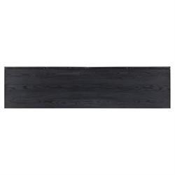 Asbury Rustic Lodge Black Oak Media Console - 72"|