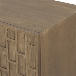 Asbury Rustic Lodge Light Washed Oak Media Console - 72"|