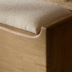 Balon Modern Classic Cream Boucle Performance Storage Bench|