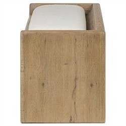 Balon Modern Classic Cream Boucle Performance Storage Bench|