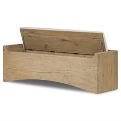 Balon Modern Classic Cream Boucle Performance Storage Bench|