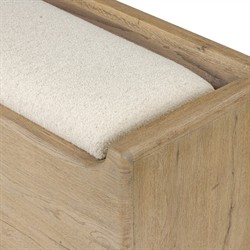 Balon Modern Classic Cream Boucle Performance Storage Bench|