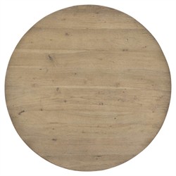Duke Updated Traditional Light Reclaimed Wood Round Bistro Table - 33"|