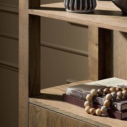 Bedford Rustic Lodge Natural Oak Bookcase|