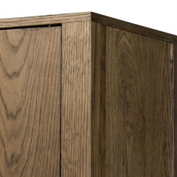 Bedford Rustic Lodge Natural Oak Cabinet|
