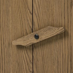 Bedford Rustic Lodge Natural Oak Media Console - 78"|