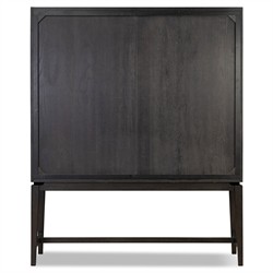 Lalaine Rustic Lodge Black Oak Display Case|