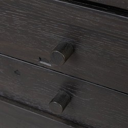 Lalaine Rustic Lodge Black Oak Display Case|