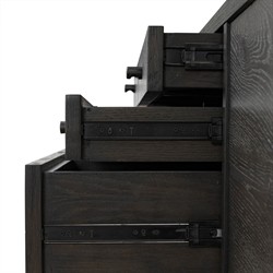 Lalaine Modern Classic Black Oak Media Console - 84"|