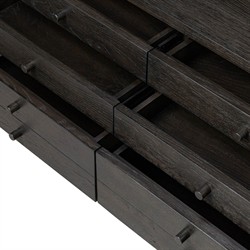 Lalaine Modern Classic Black Oak Media Console - 84"|