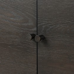 Lalaine Modern Classic Black Oak Media Console - 84"|