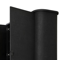 Berlin Modern Classic Black Painted Linen Cabinet|