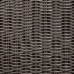 Heather Coastal Beach Vintage Taupe Woven Outdoor Dining Chair|